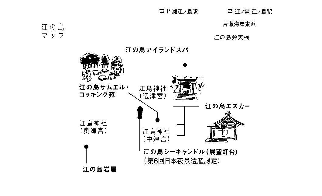 江の島マップ